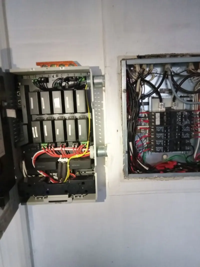Electrical panel upgrade completed for Security Camera Wiring in Stratham
